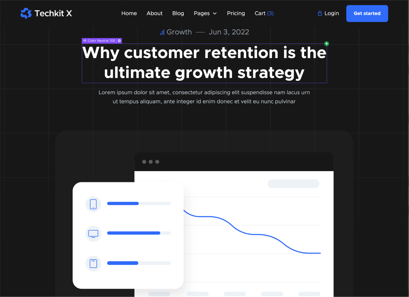 CMS Page - Techkit X Webflow Template