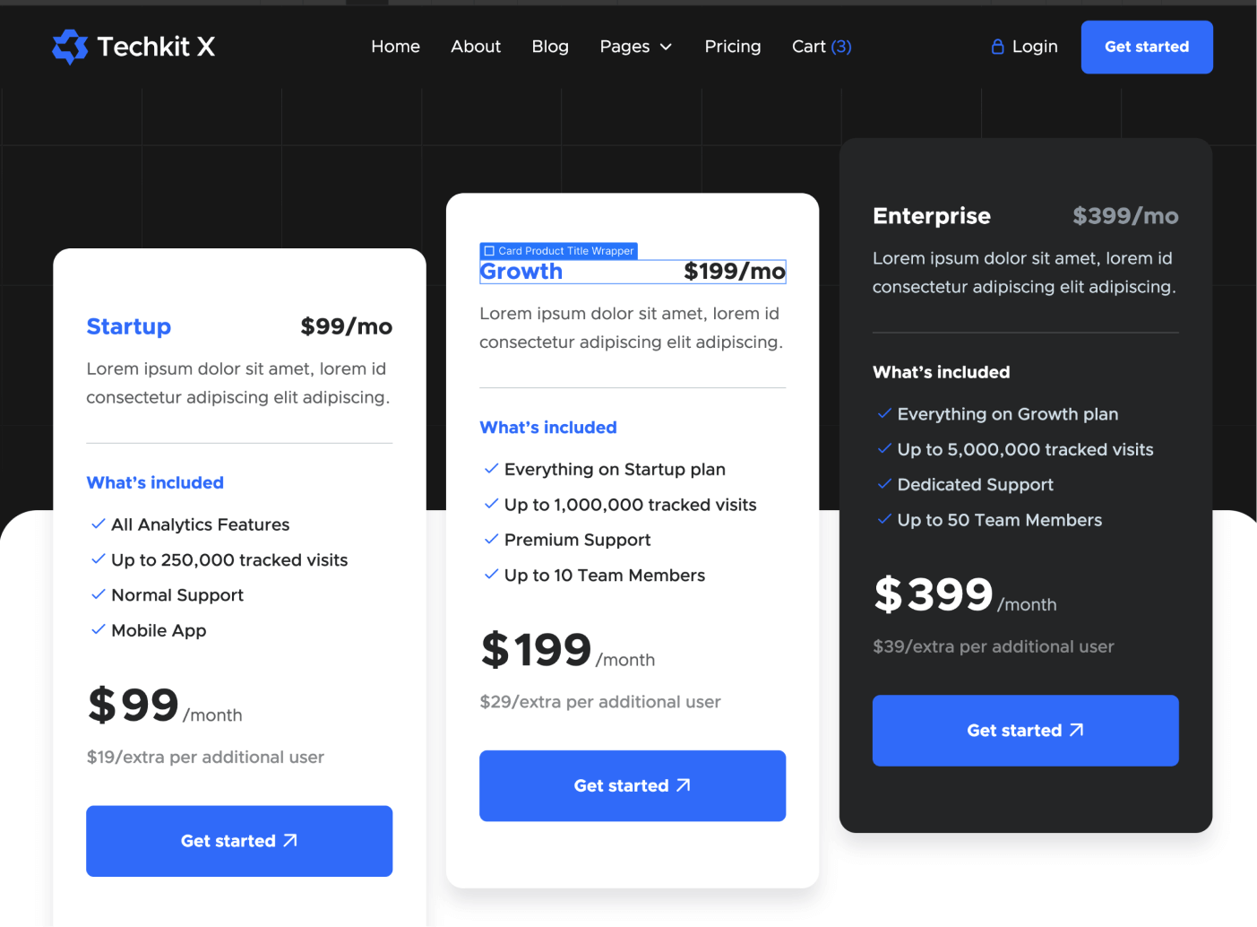 eCommerce Product - Techkit X Webflow Template