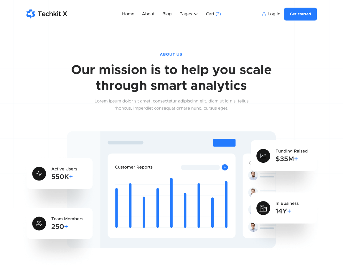 About - Techkit X Webflow Template