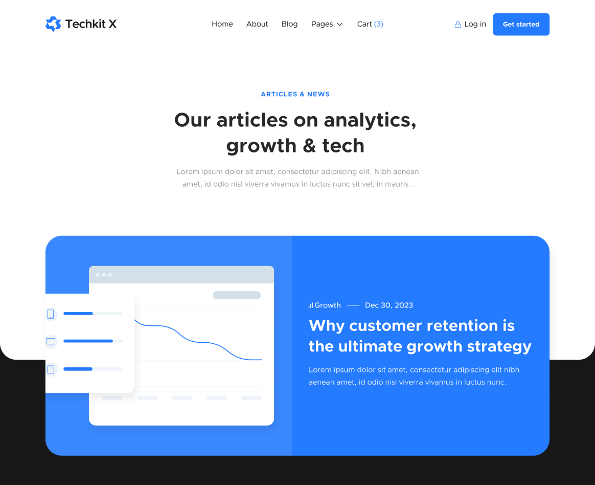 Blog V2 - Techkit X Webflow Template