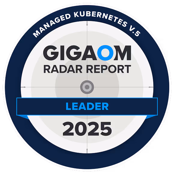 GigaOm badge for managed Kubernetes leadership