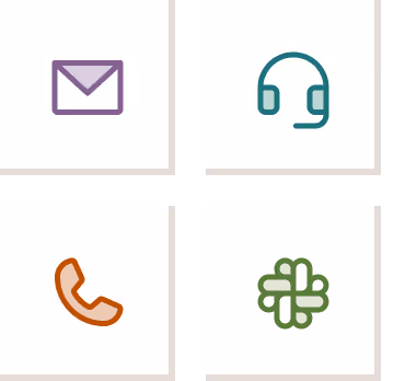 Different ways to contact us and get help