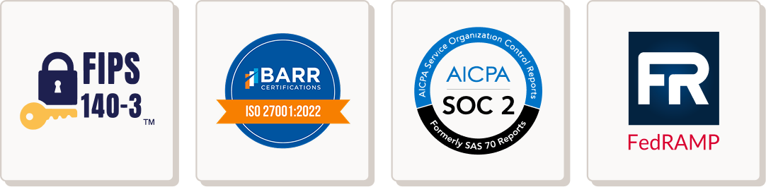 Security and compliance certificates