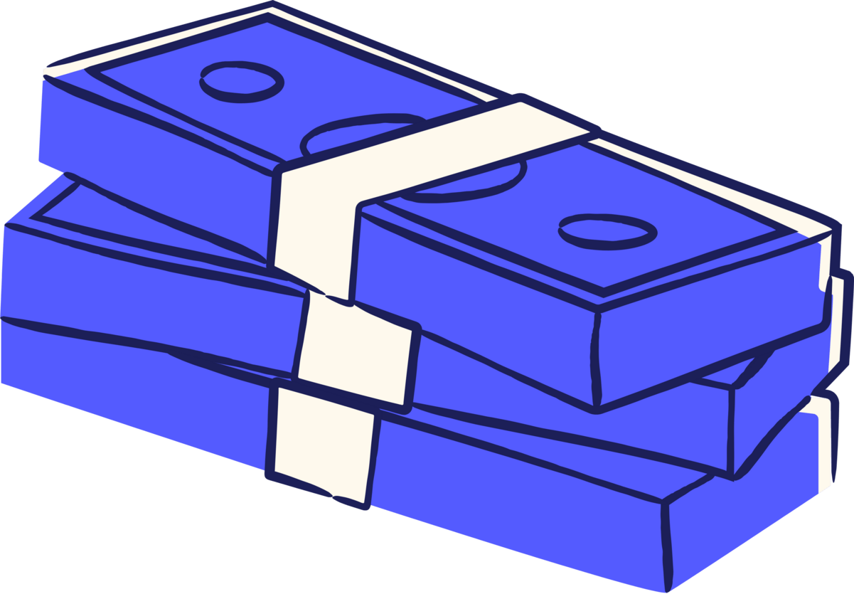 Stack of dollars