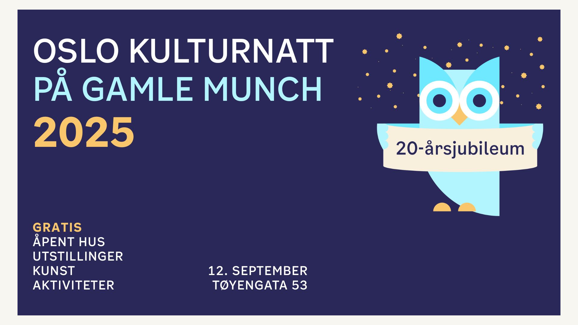 Oslo kulturnatt på Gamle Munch