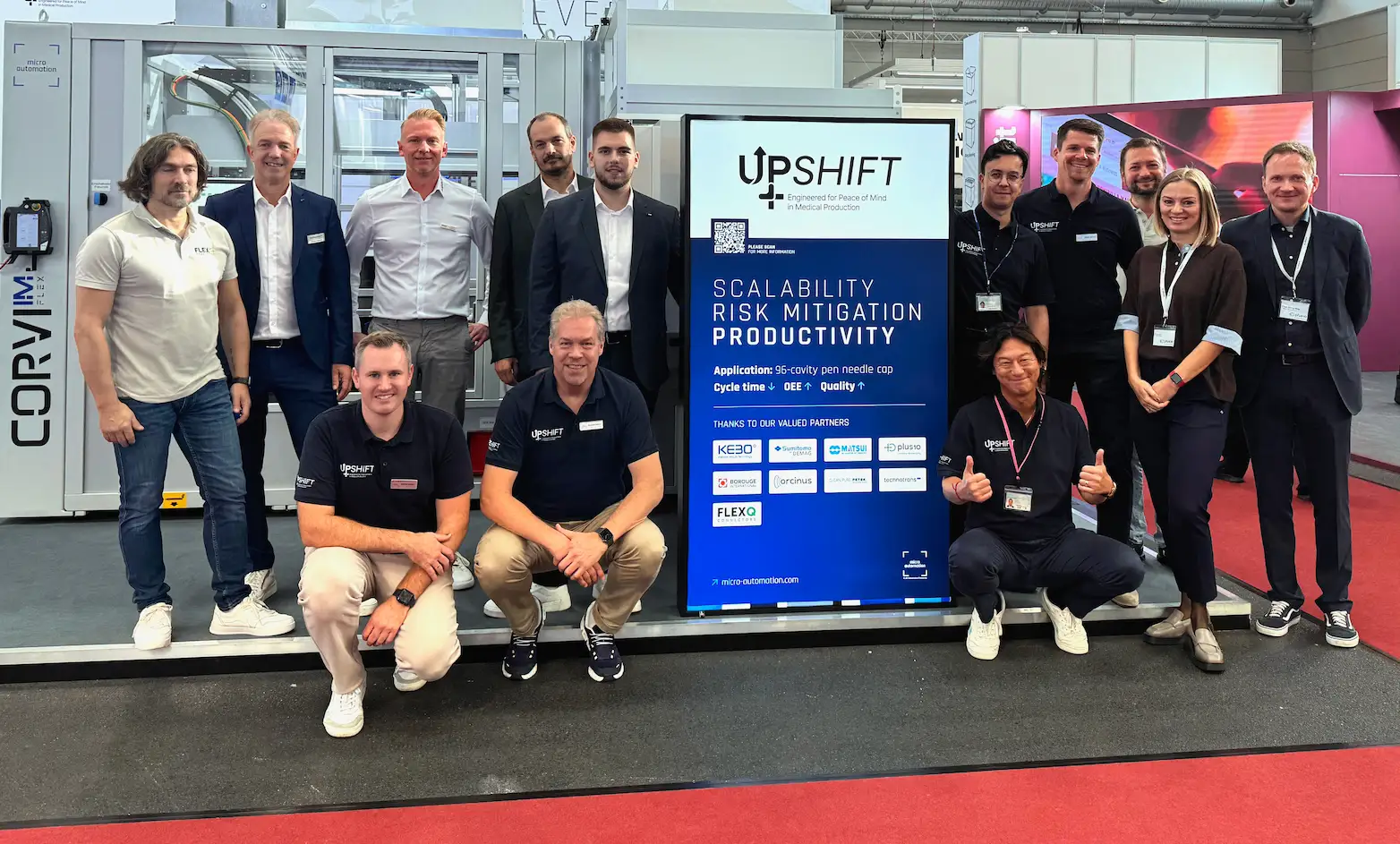Ten technology partners showcased the UPSHIFT network at FAKUMA 2026