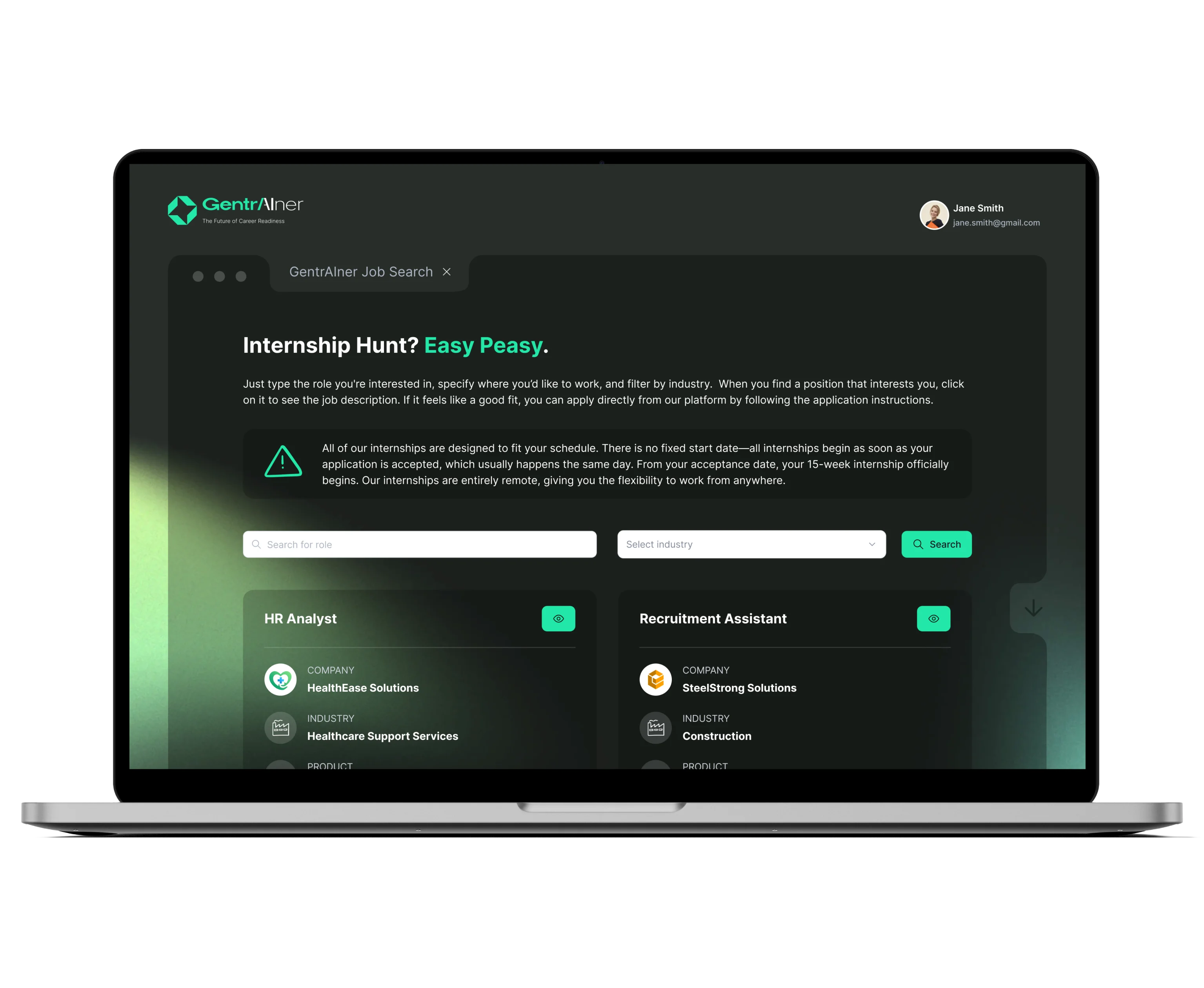 A laptop with a screen showcasing the details of an RFP.