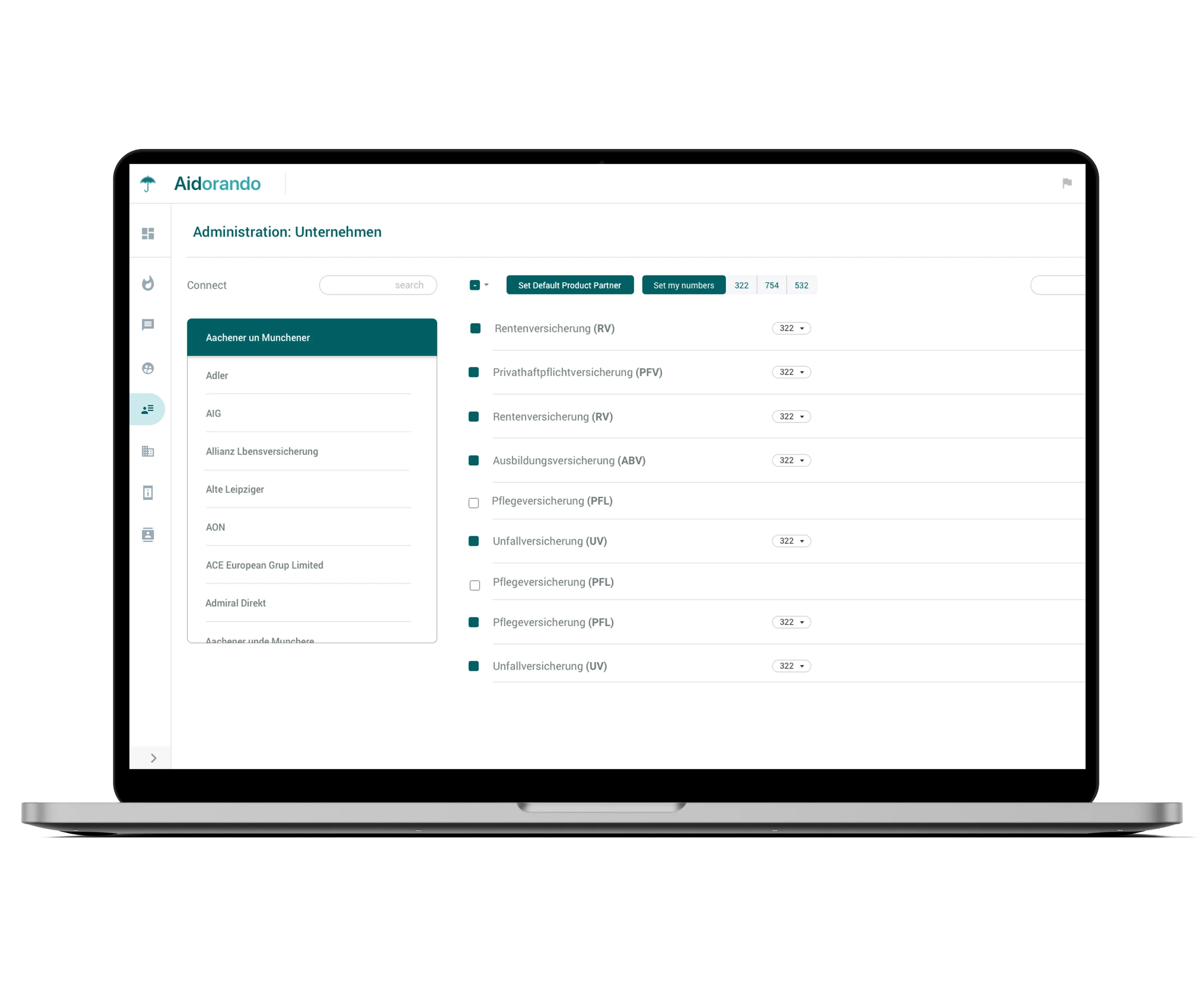 A laptop with a screen showcasing the details of an RFP.