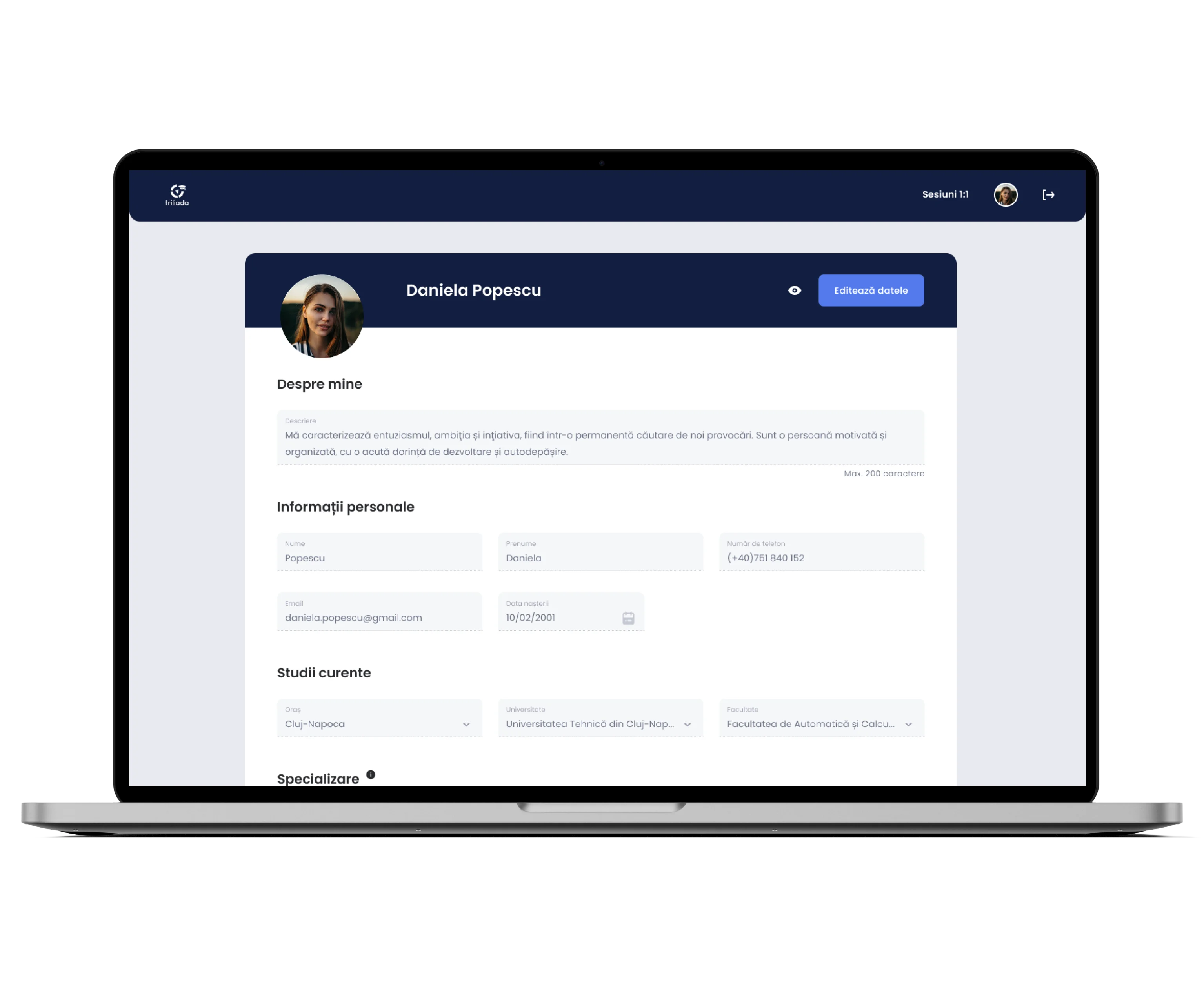 A laptop with a screen showcasing the details of an RFP.