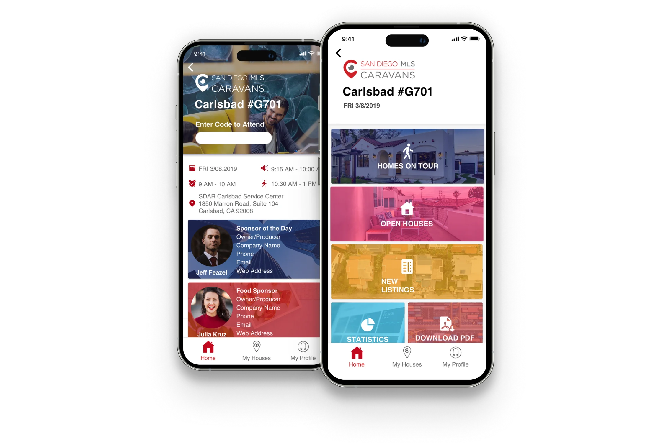 Screen with main searching feature of the platform having the products displayed on the right and a map with vendors on the left. 