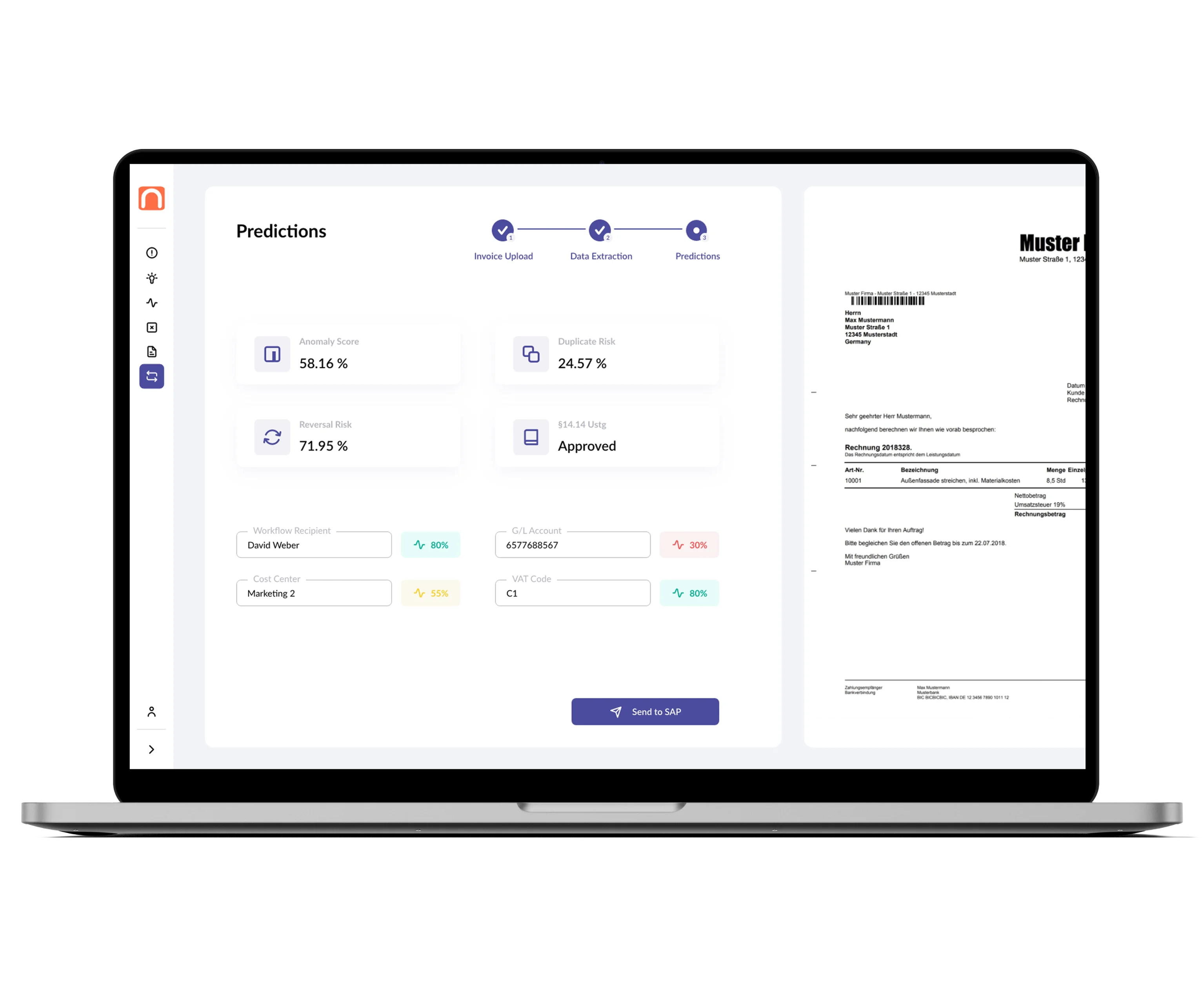 A laptop with a screen showcasing the details of an RFP.