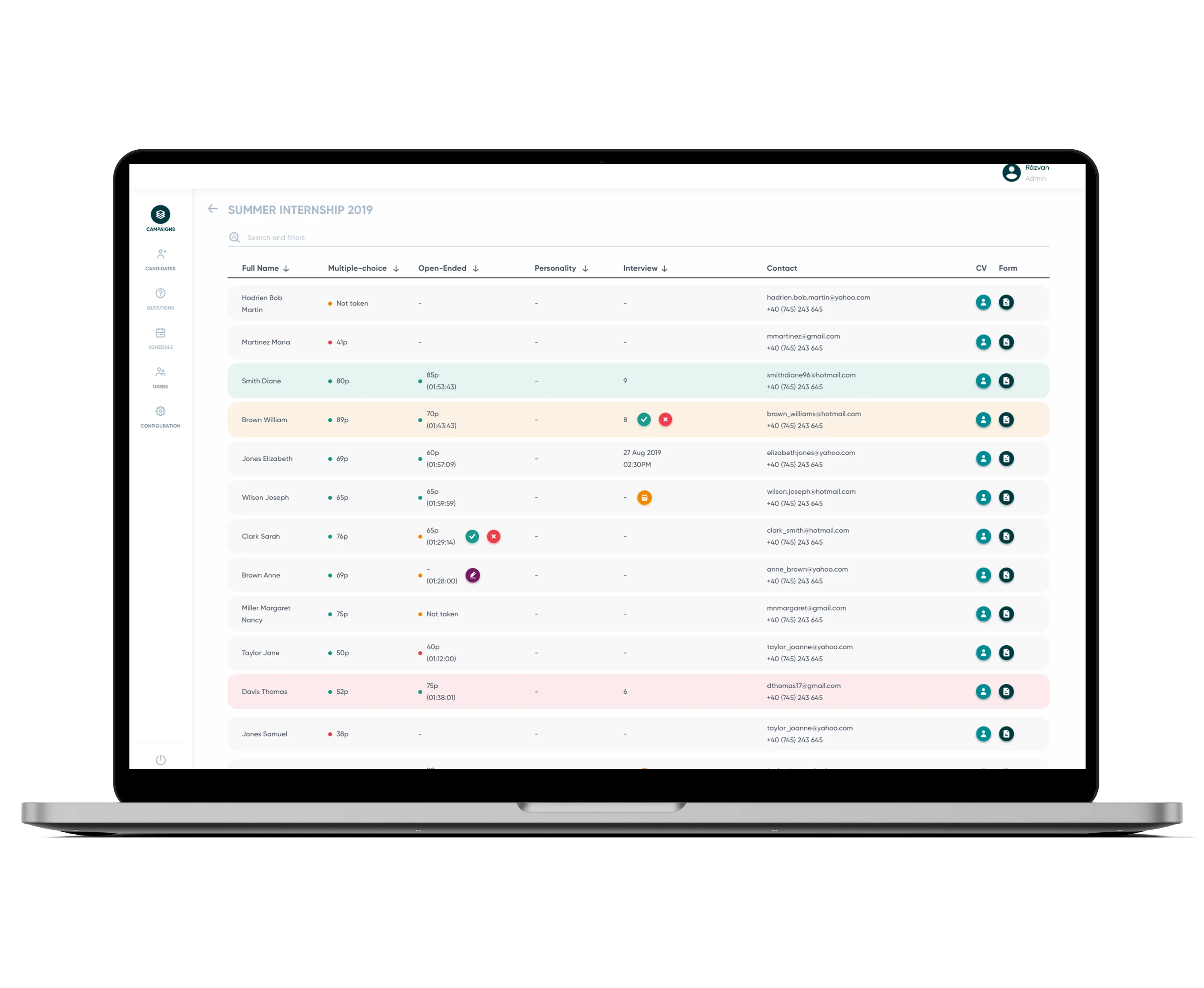 A laptop with a screen showcasing the details of an RFP.