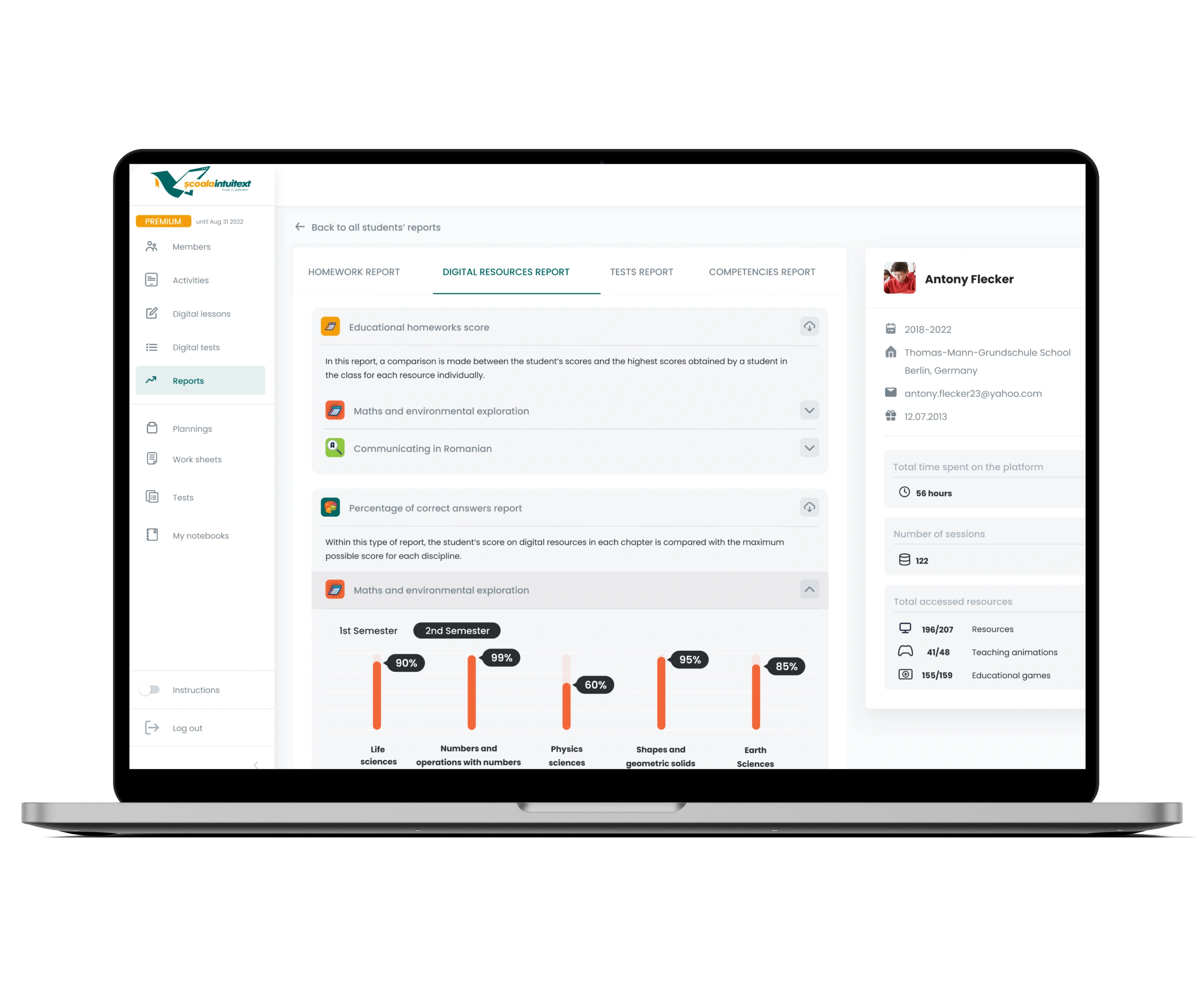A laptop with a screen showcasing the details of an RFP.