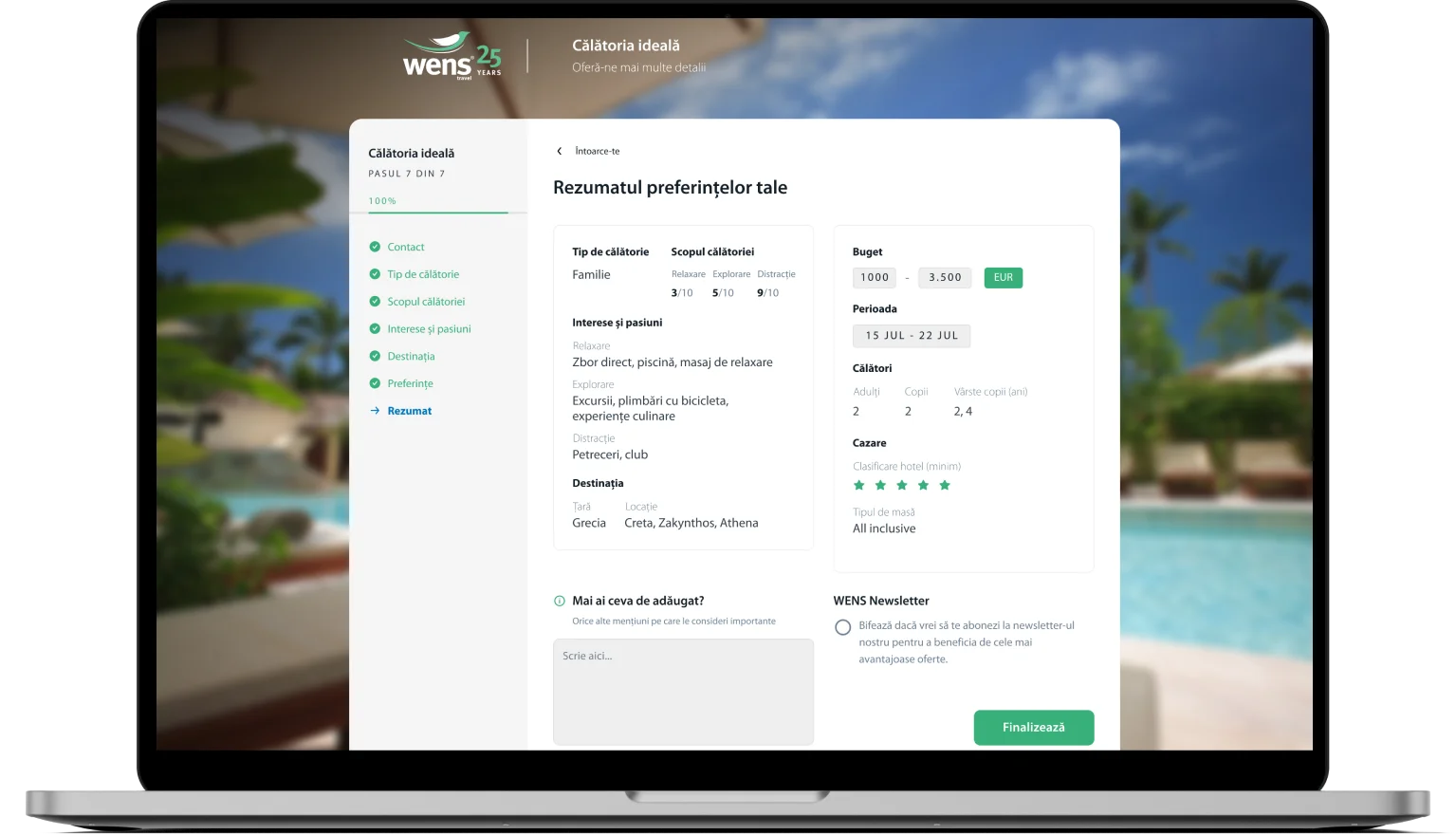 A laptop with a screen showcasing the details of an RFP.