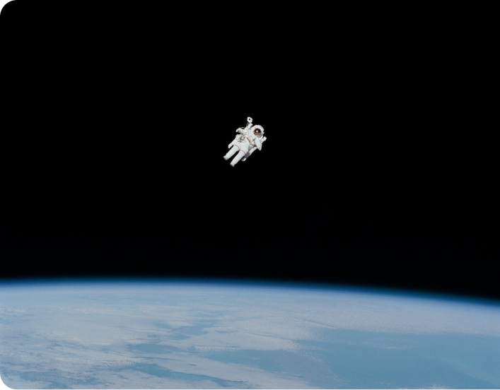 astronaut in space