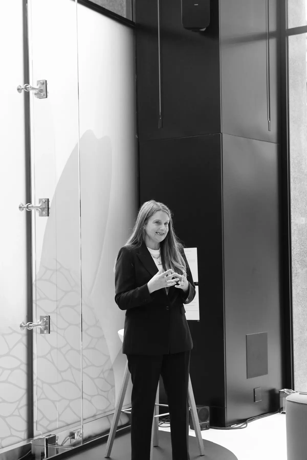 Kate Shepherd speaking at an event