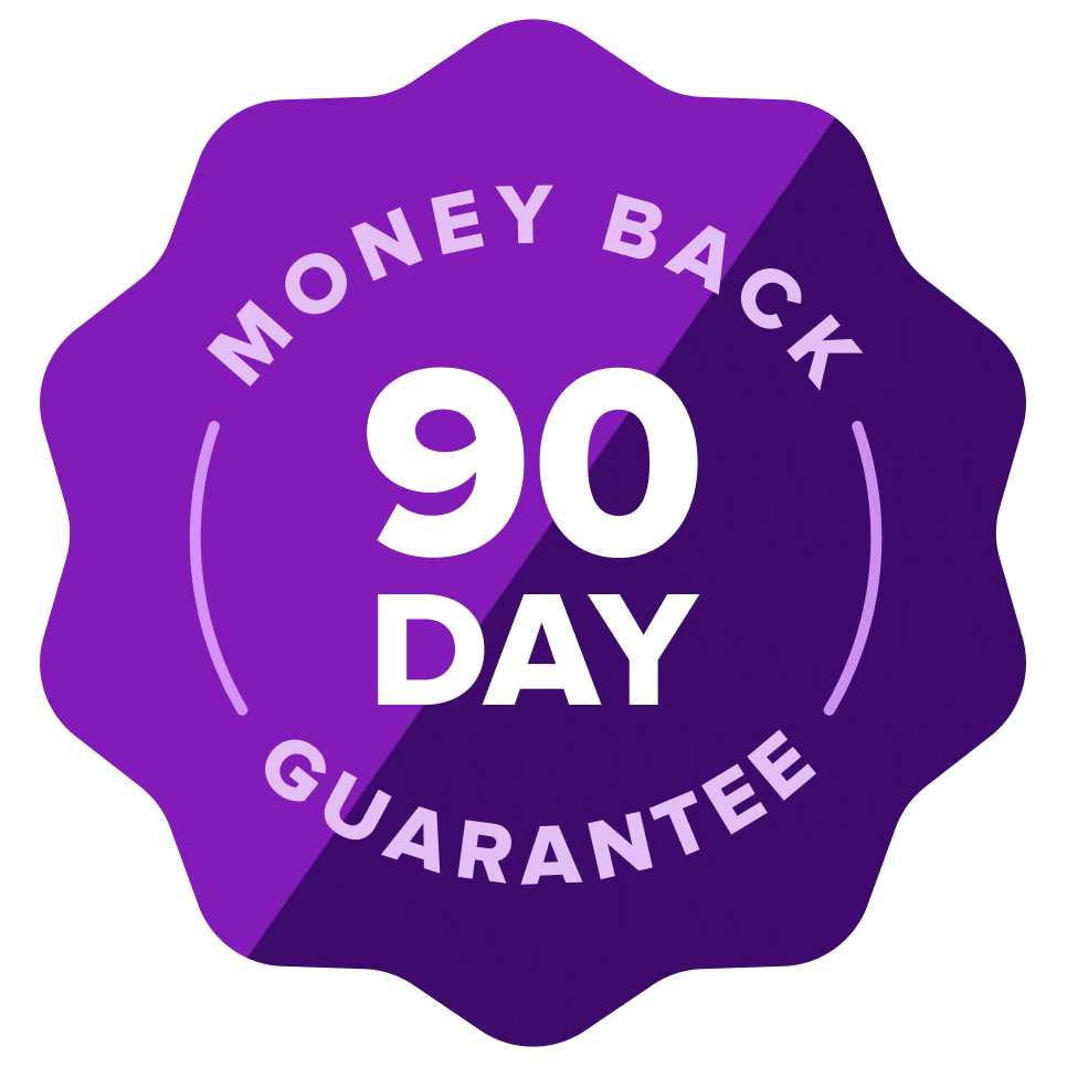 Slick 90-day money-back guarantee badge