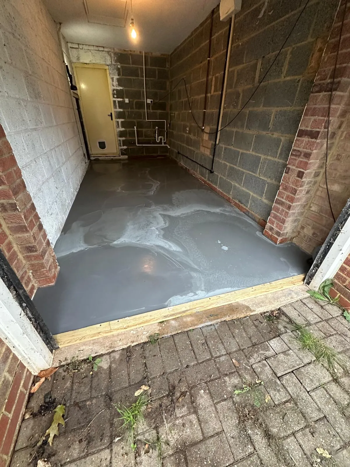 garage walls being insulated