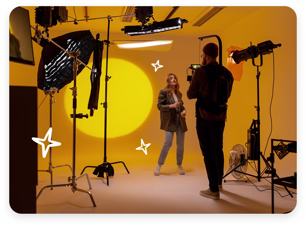 Image of a Photoshoot taking place