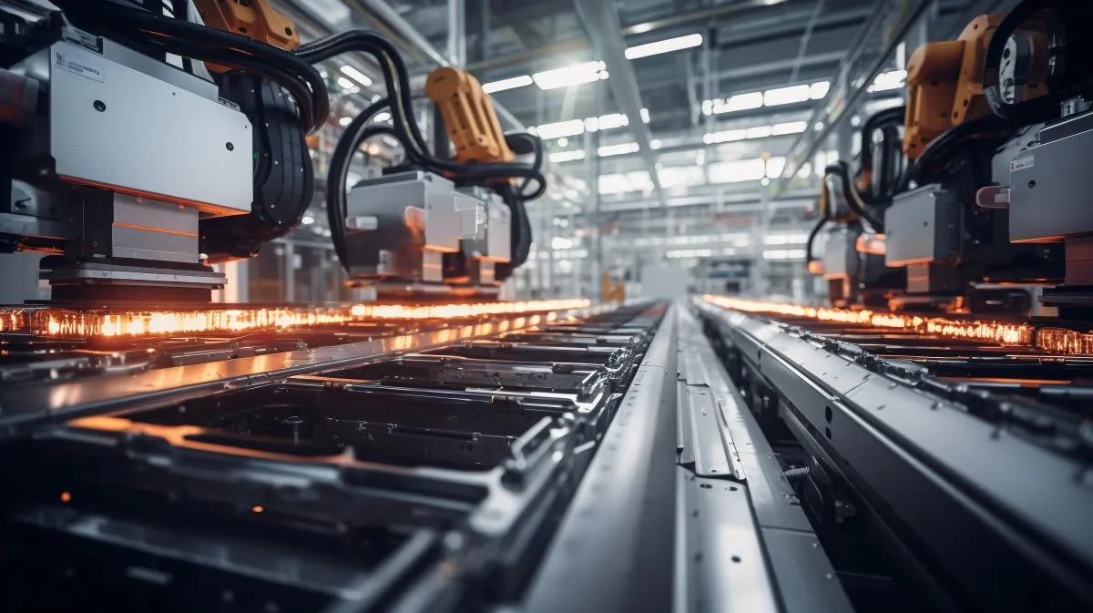 Manufacturing assembly line.