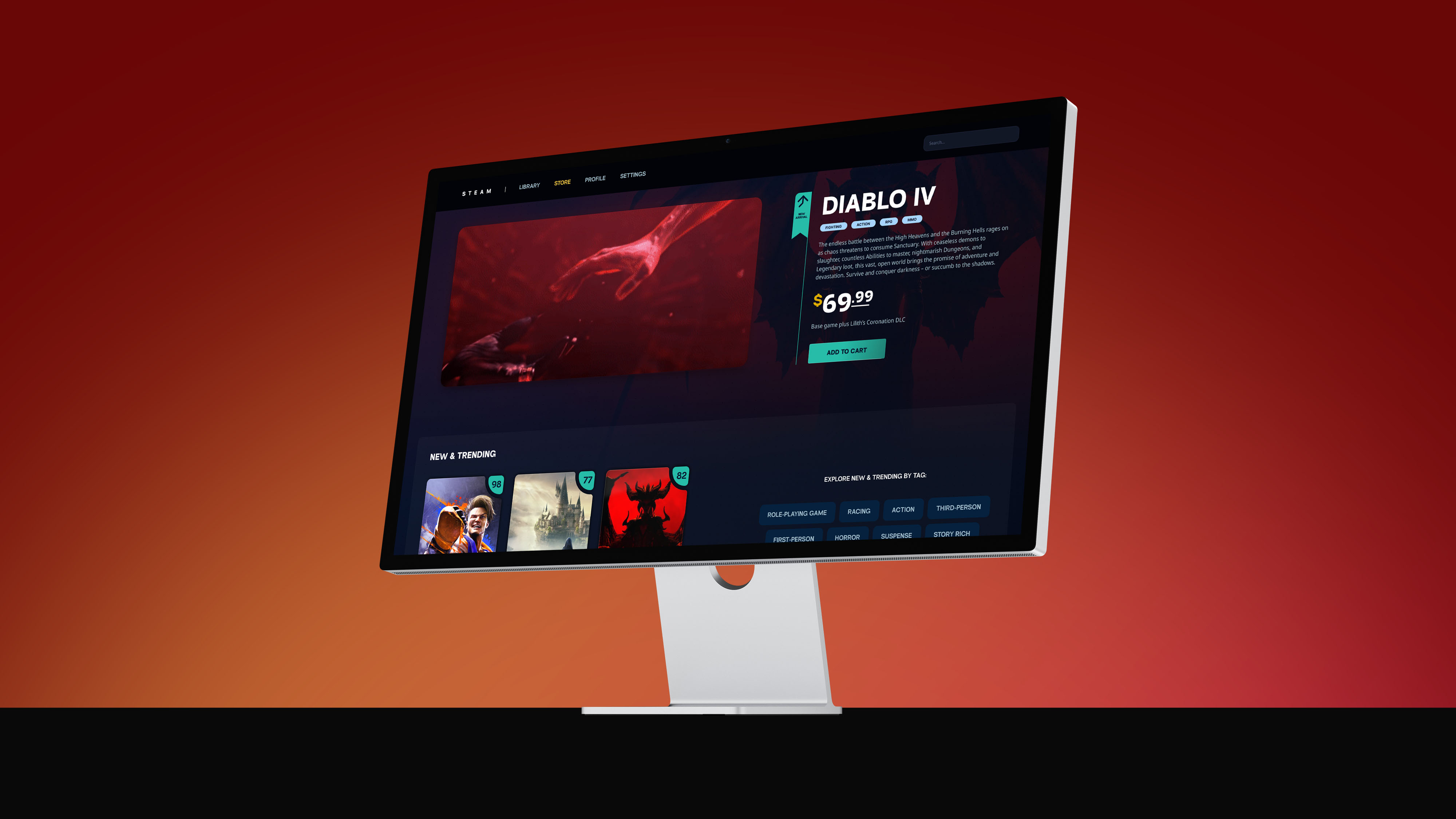 Steam Store Concept