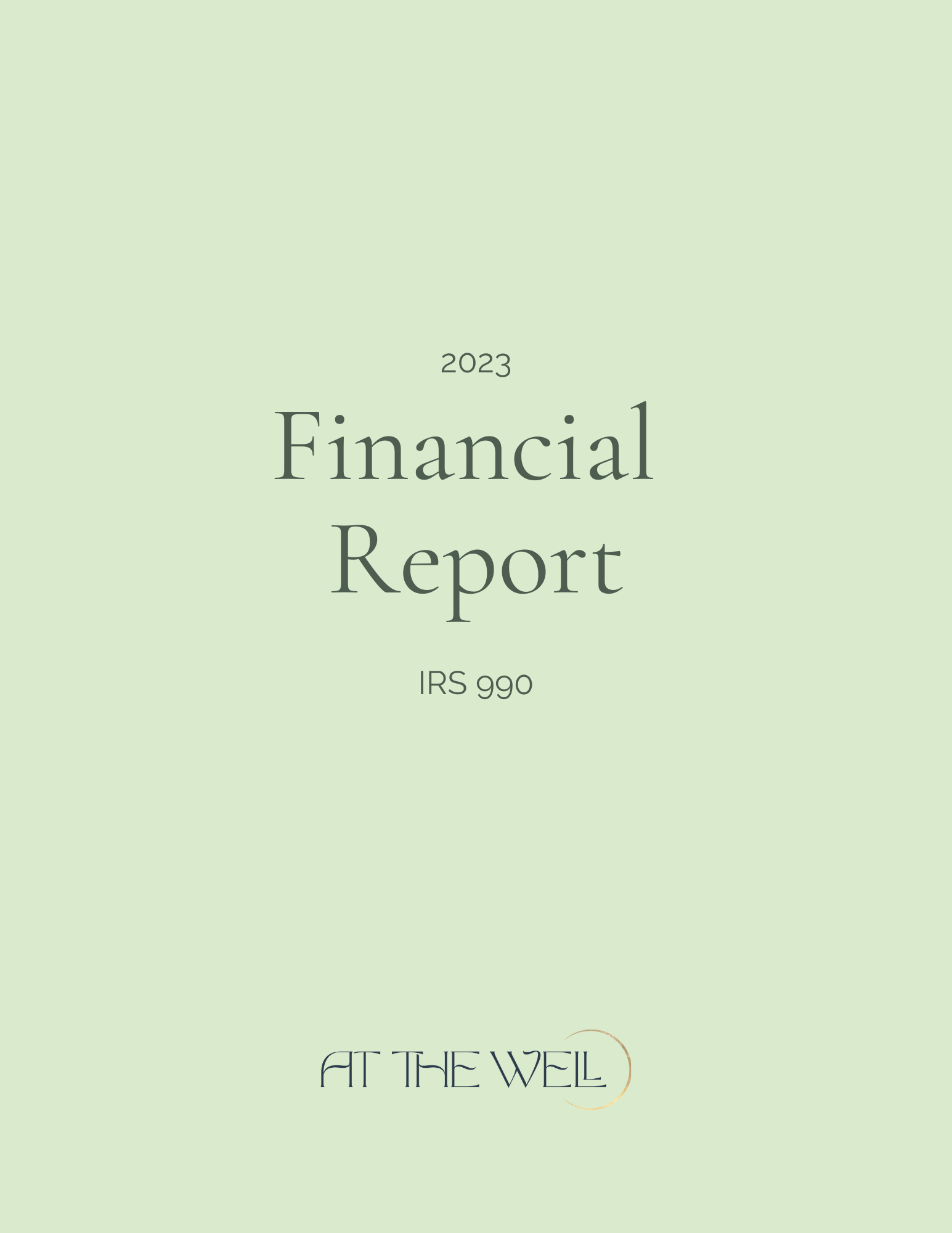 At The Well 2023 IRS 990