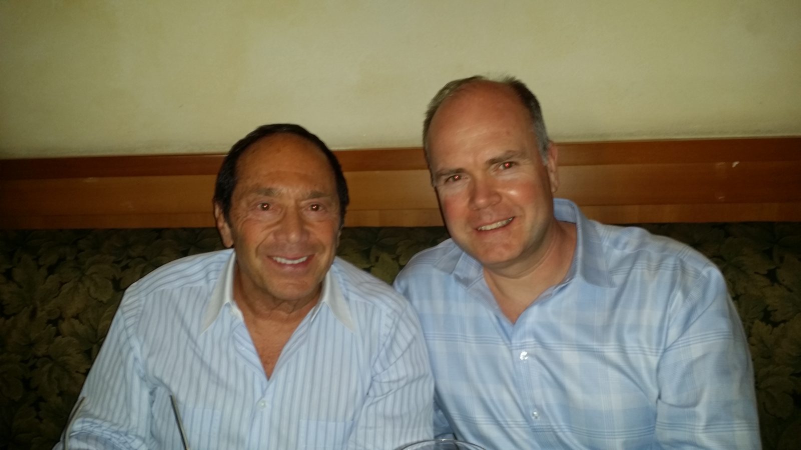 Paul Duffy with Paul Anka