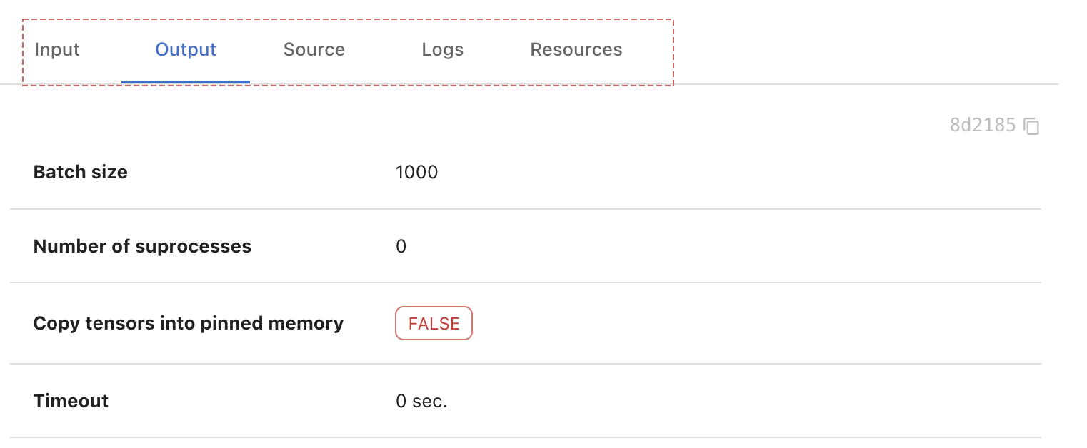 Run tabs in the Sematic Dashboard