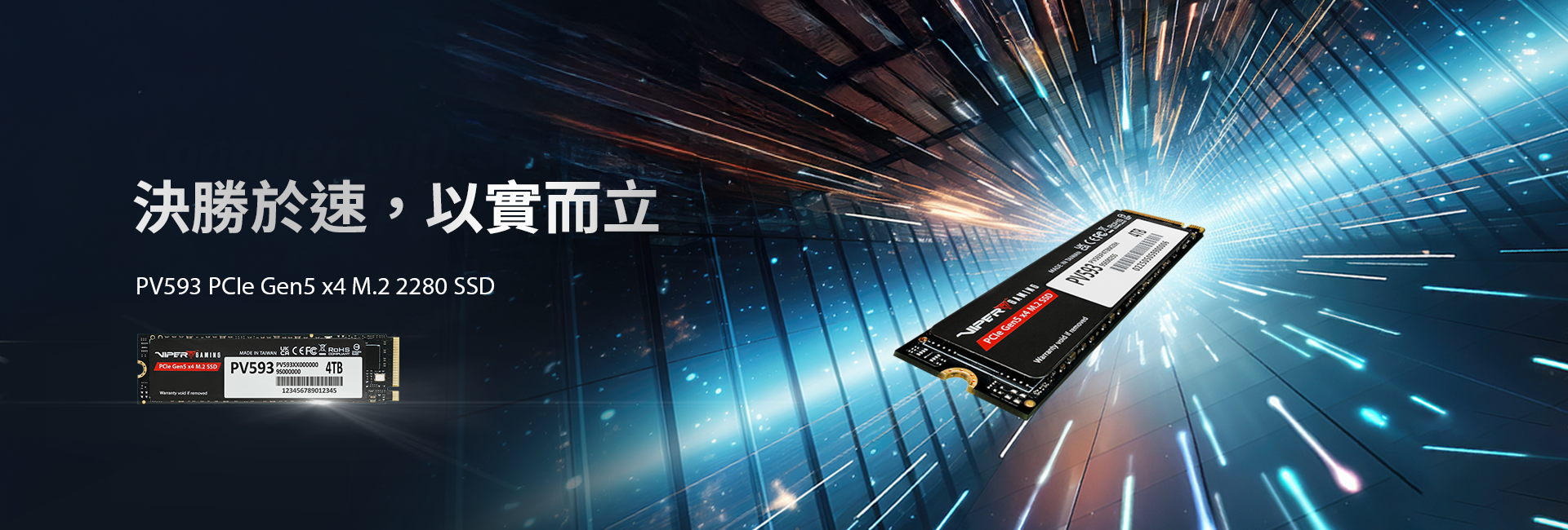 PV593 PCIe Gen5 x4 M.2 2280 Gaming 固態硬碟