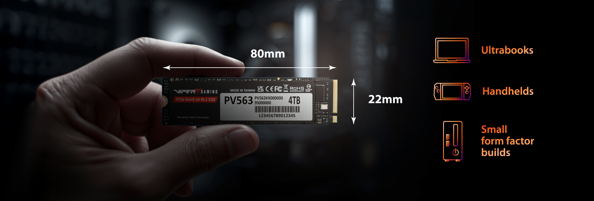 Viper PV563 PCIe Gen5 x4 M.2 2280 固態硬碟