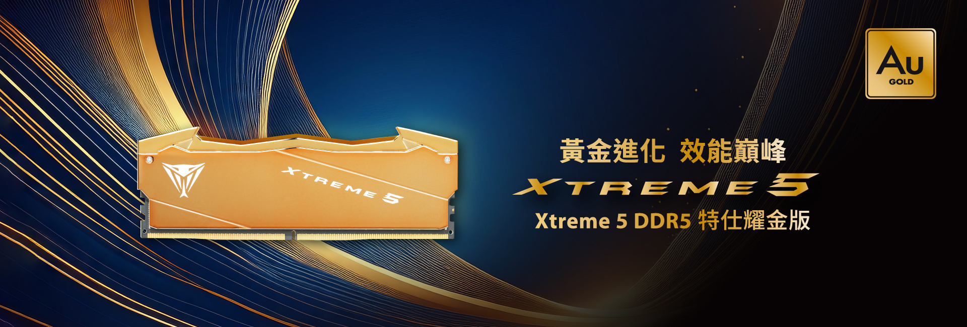 Viper Xtreme 5 Aurum Edition DDR5 特仕耀金版高性能記憶體