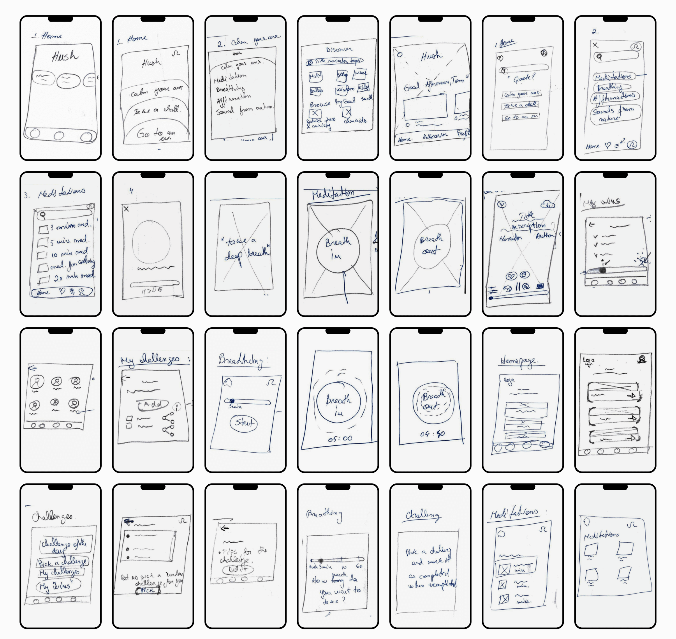 Screenshot of sketches