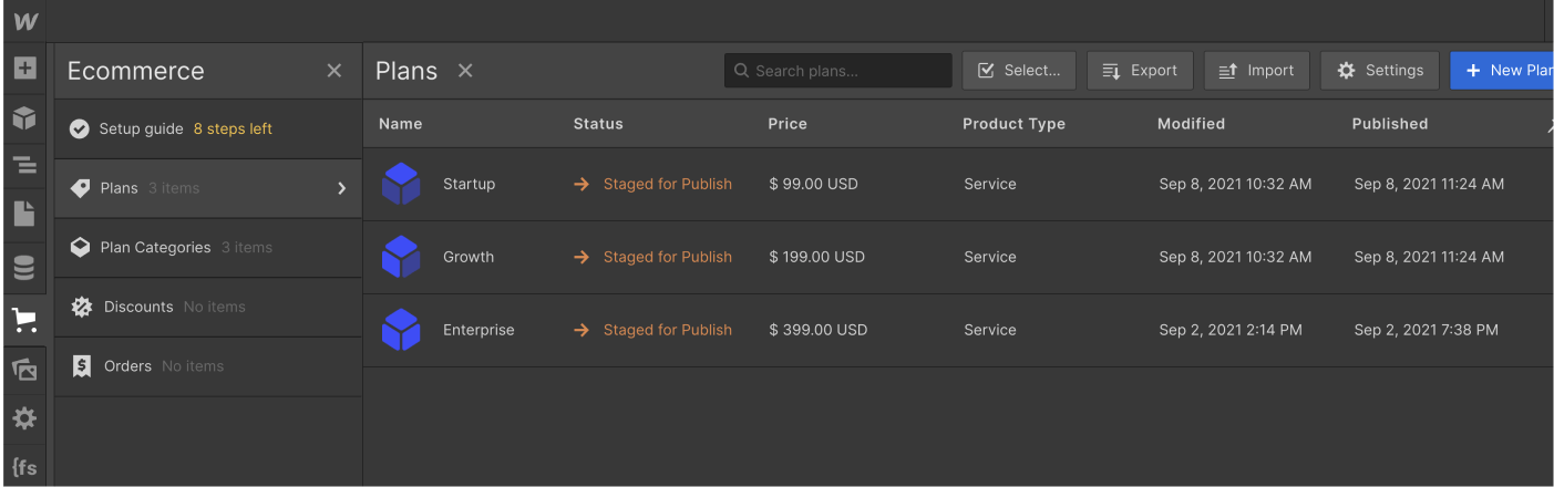 eCommerce Collection - Saasplex X Webflow Template