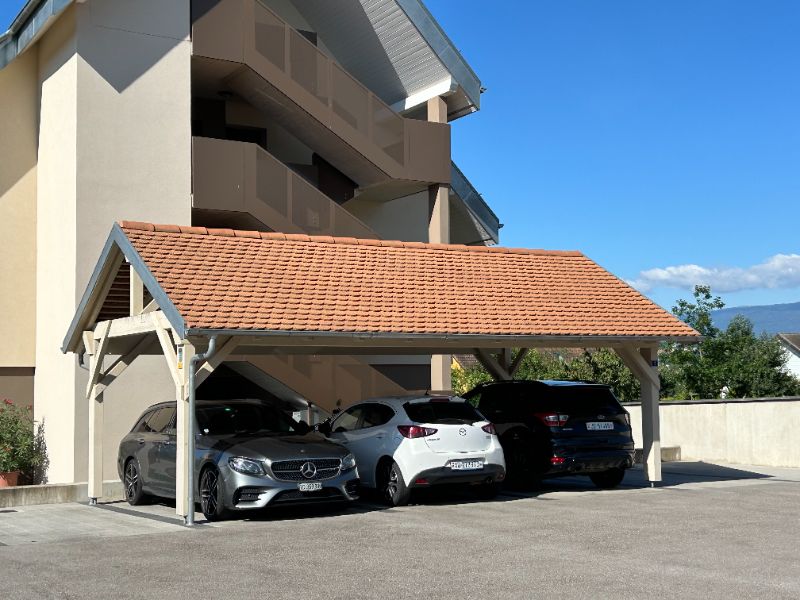 Produit Couvert à voiture – Toiture 2 pans