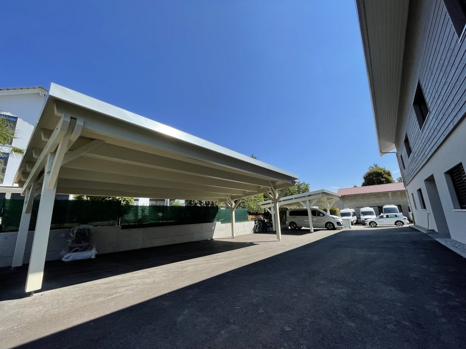 Produit Carport toiture inclinée sur l’arrière