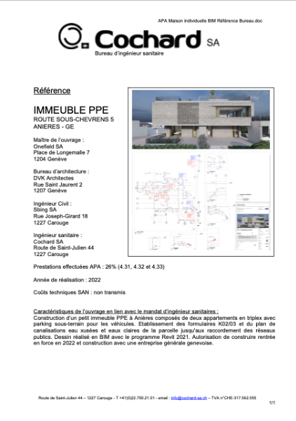 Reference SOUS-CHEVRENS ANIERES APA