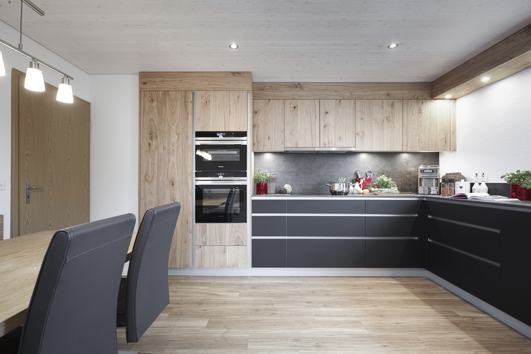 Produit Cuisines avec faces plaquées en bois naturel - Veriset