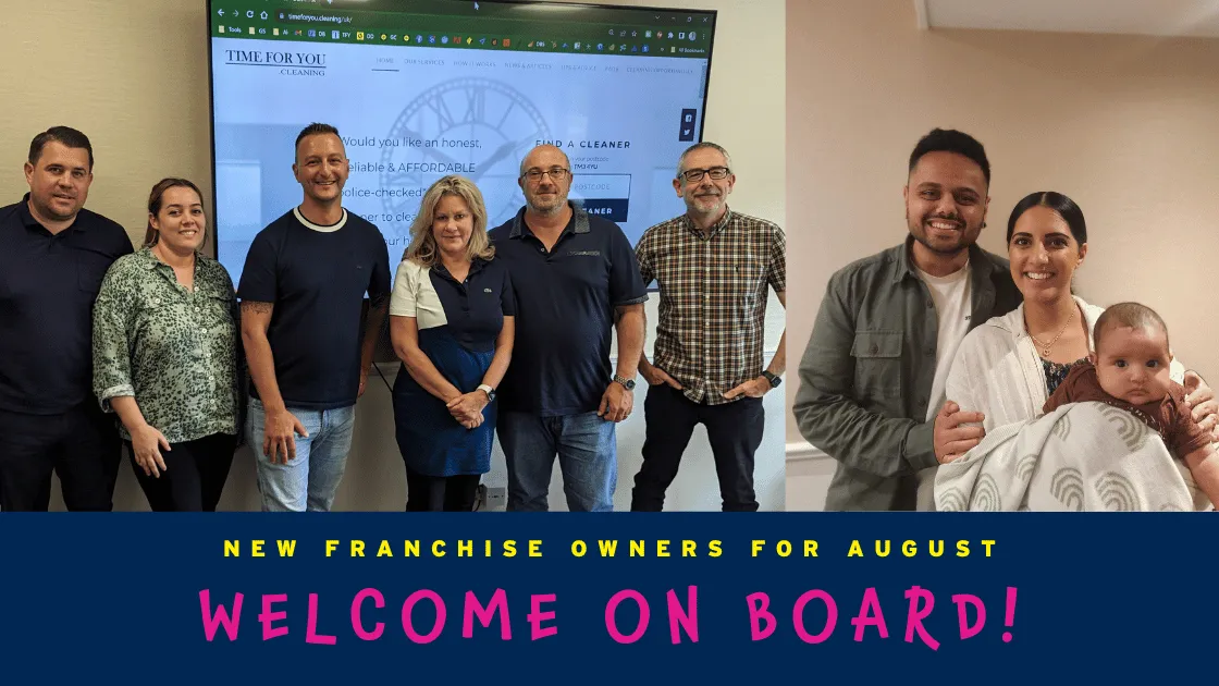 4 New Franchised Areas Started For Time For You In August!