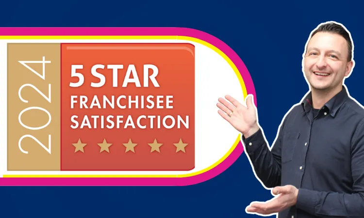 5* Franchisee Satisfaction Award Three Years Running!