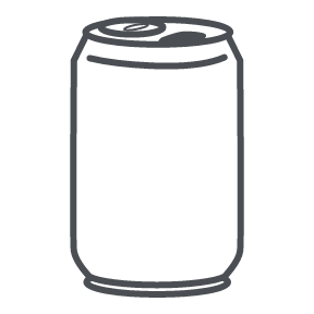 Aluminum cans accepted for curbside recycling
