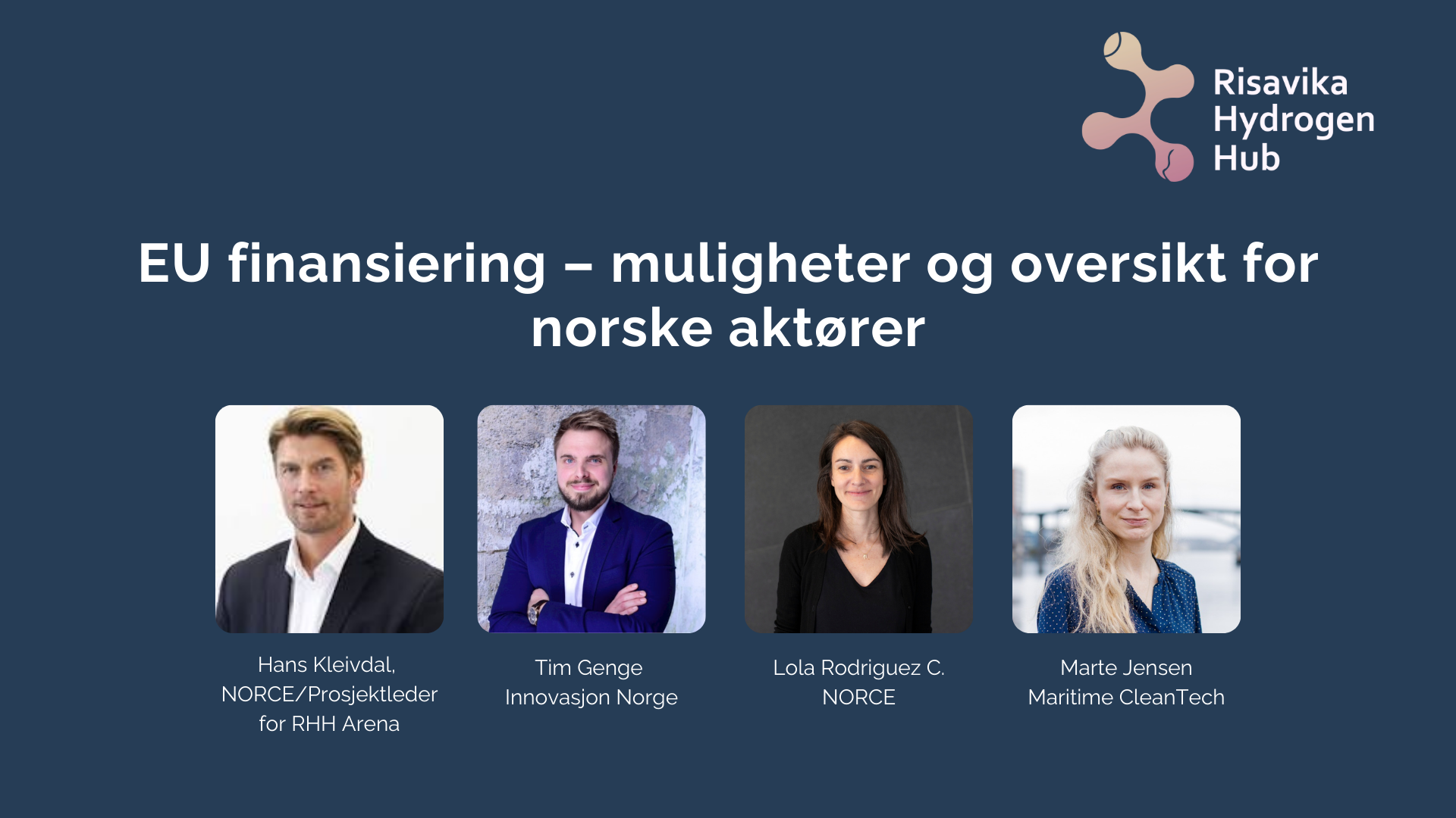 EU finansiering innen H₂ – muligheter og oversikt for norske aktører