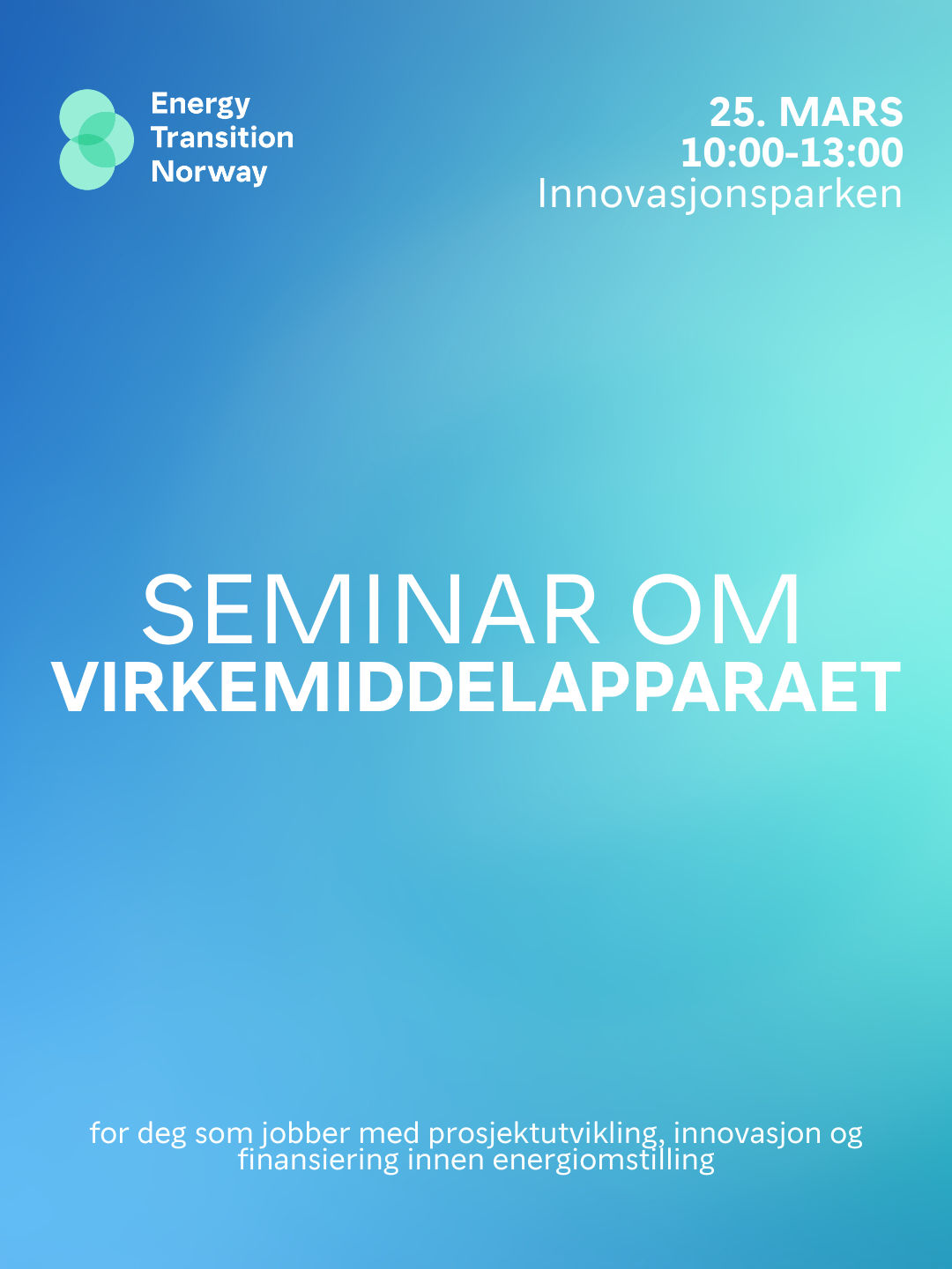 Seminar om virkemiddelapparatet