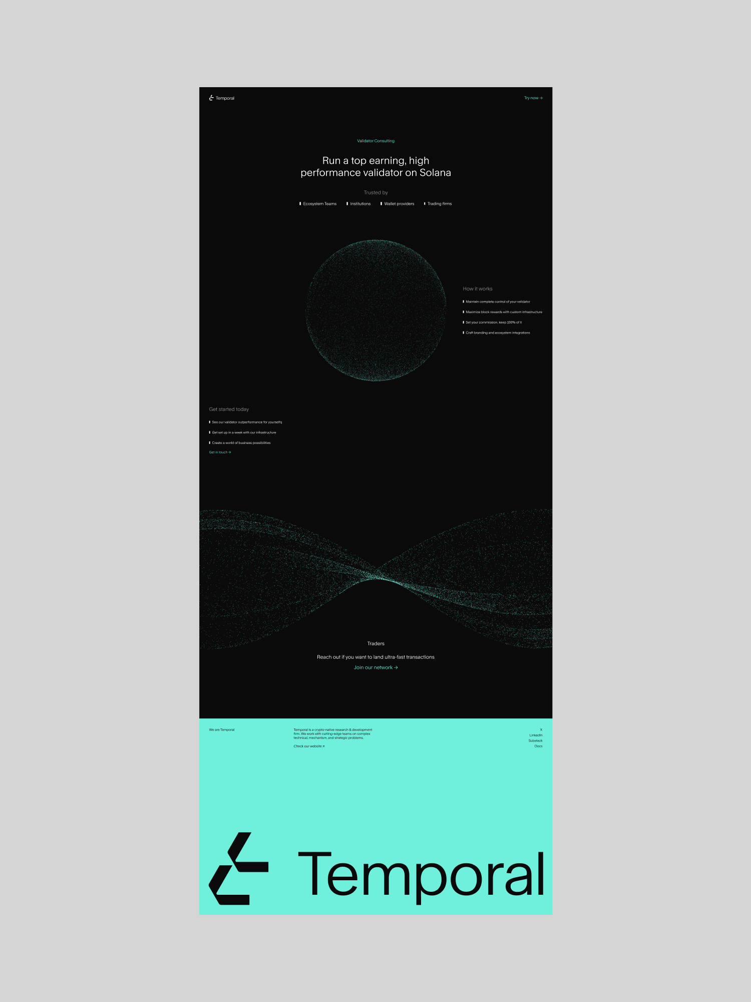 Temporal website validator consulting page