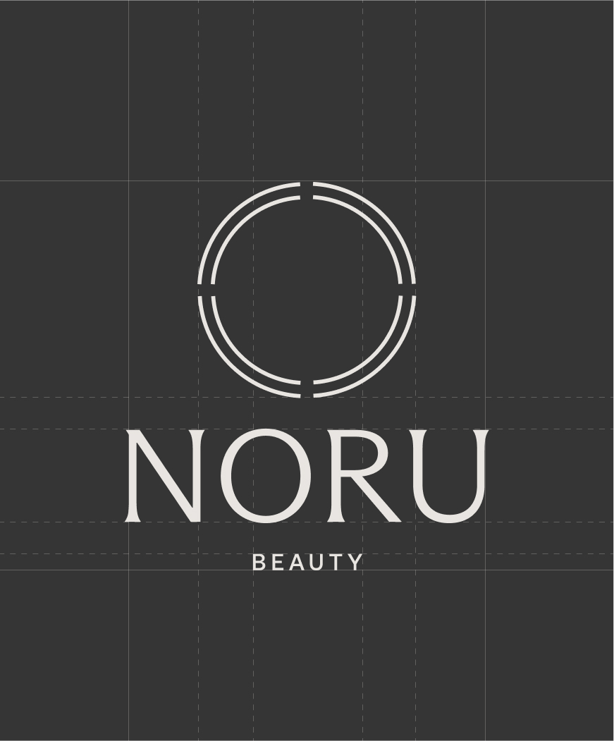 A NORU logotype grid