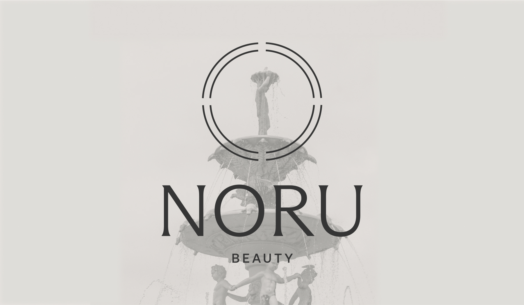 A NORU logotype on top of an image of a well