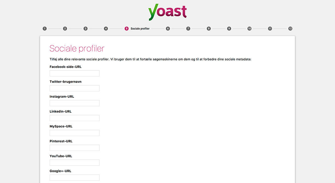 Guide til Yoast SEO plugin til WordPress: Wizard step 5