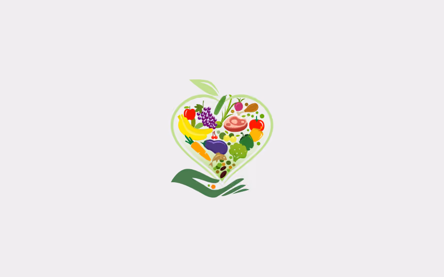 White background logo featuring a small green plant or flower icon.