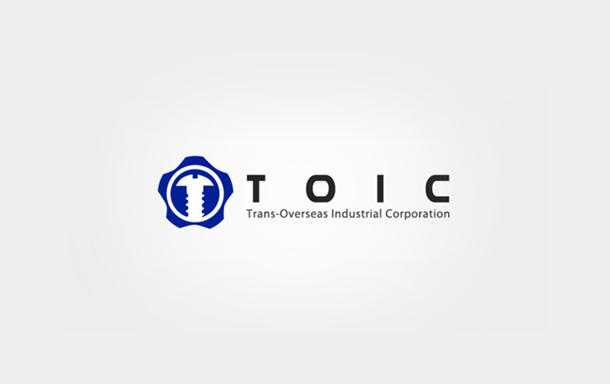 White background circular badge logo in blue with small text detailing.
