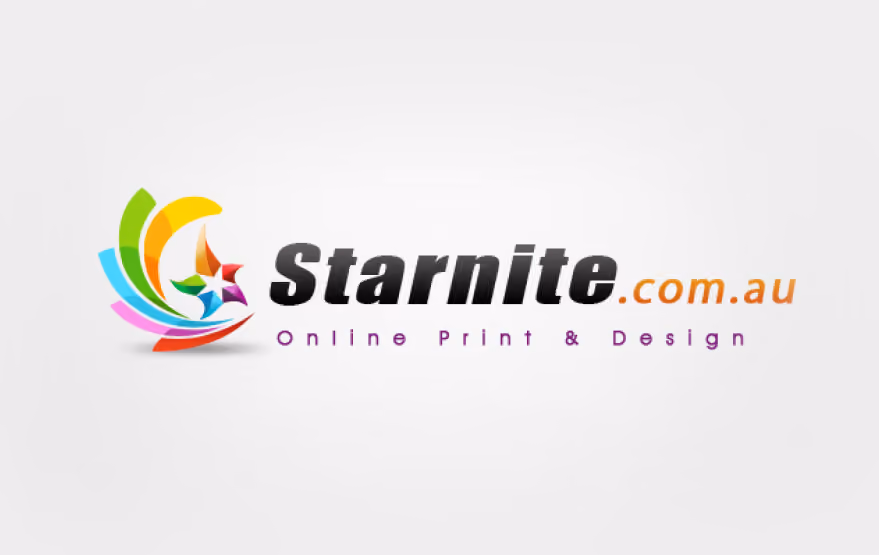 Black background wordmark logo reading 'Starlite' in elegant script.