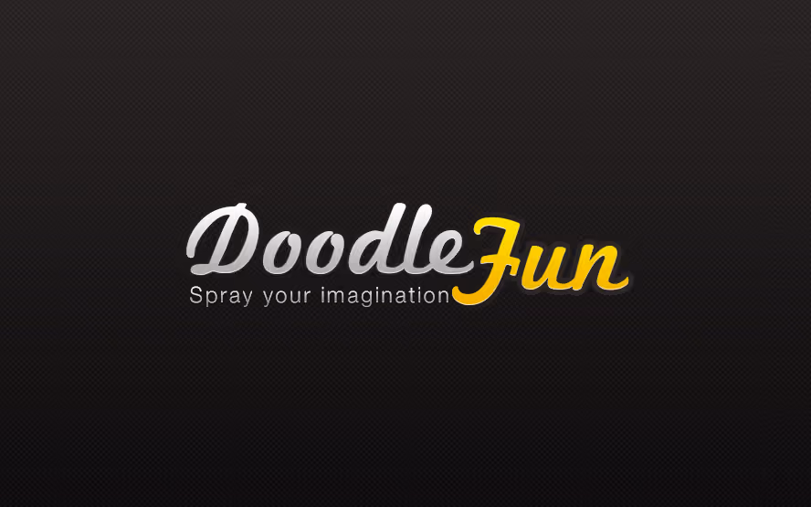 Black background wordmark logo reading 'Doodle Jam' in white script.